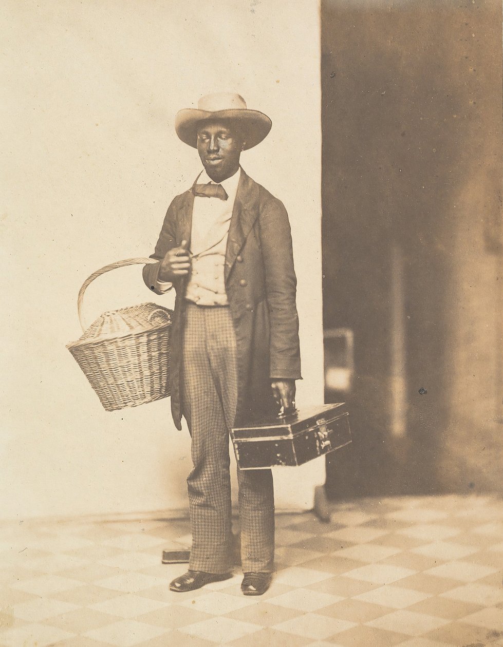 Sam Campus Vendor, egy Yale Class Abumból, kb. 1858. alkotó: George K Warren