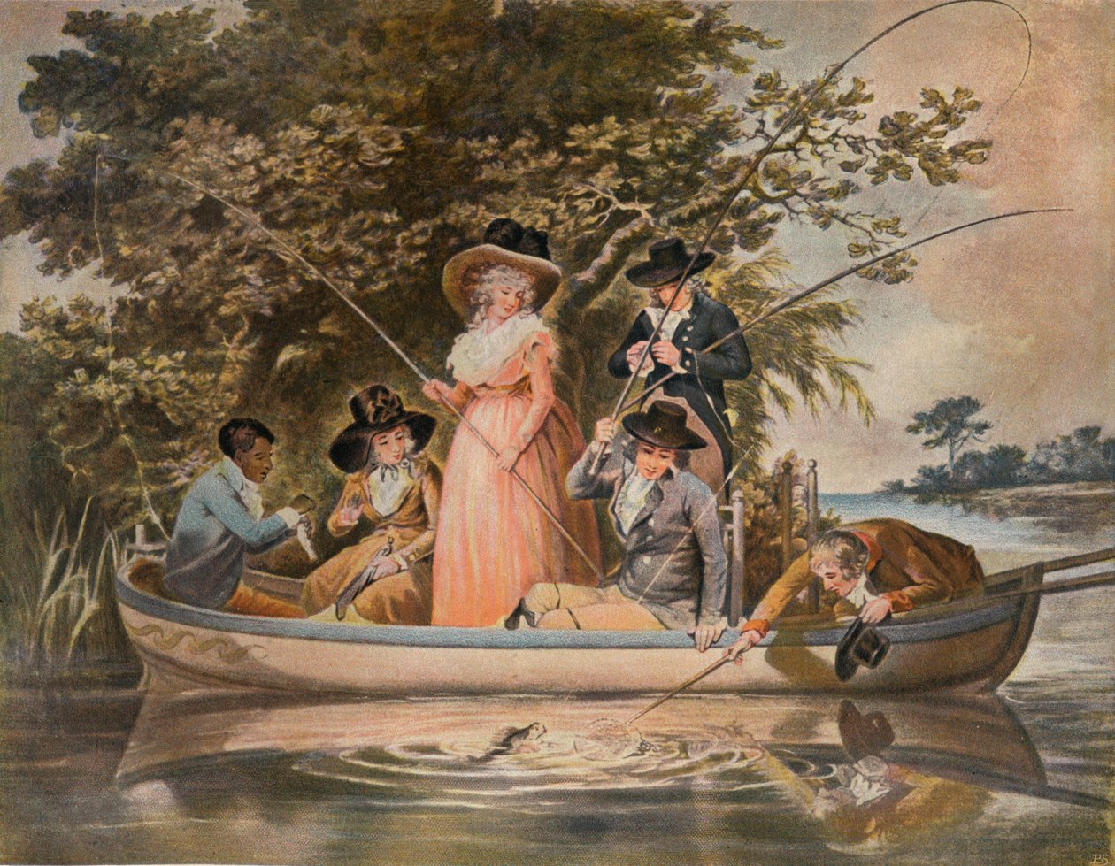 Egy parti horgászat, 1789, 1902 alkotó: George Keating