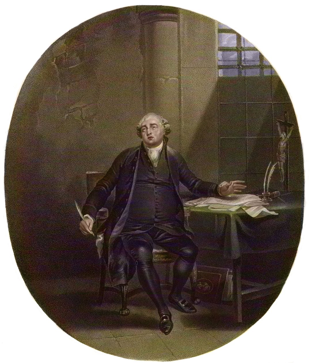 XVI. Lajos (1754-93 a templomban 1792 - XVI. Lajos francia király alkotó: George Keating