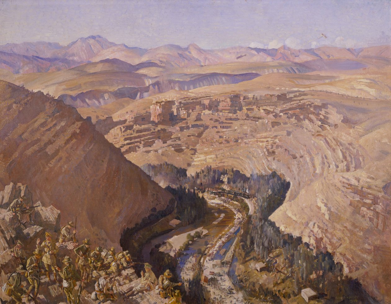 Barada-szurdok, 1918. szeptember 30 alkotó: George Lambert