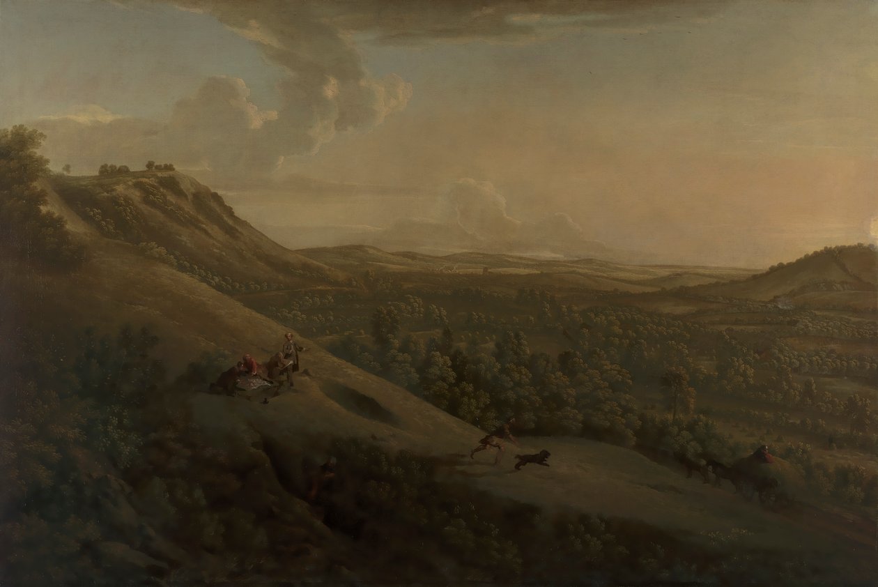 Box Hill, Surrey, Dorkinggal a távolban alkotó: George Lambert