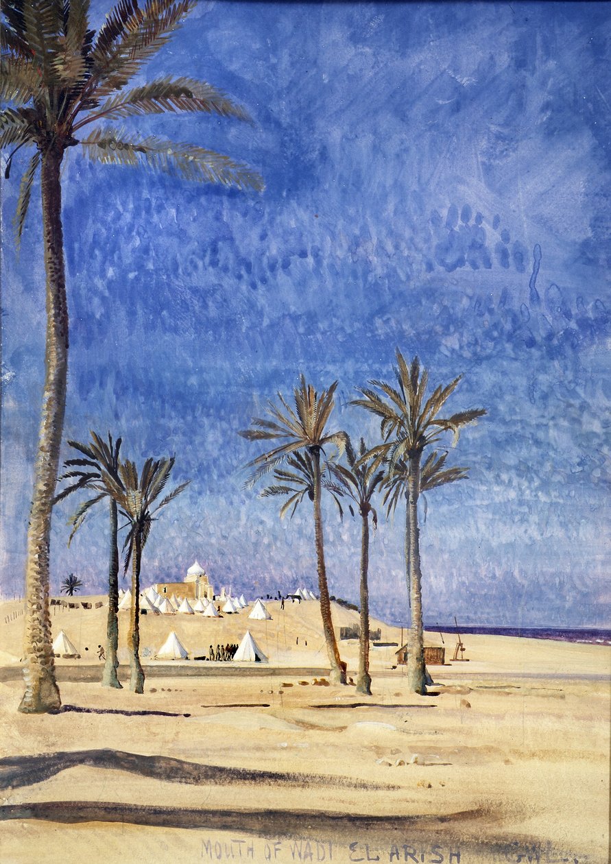 A Wady el Arish torkolata alkotó: George Lambert