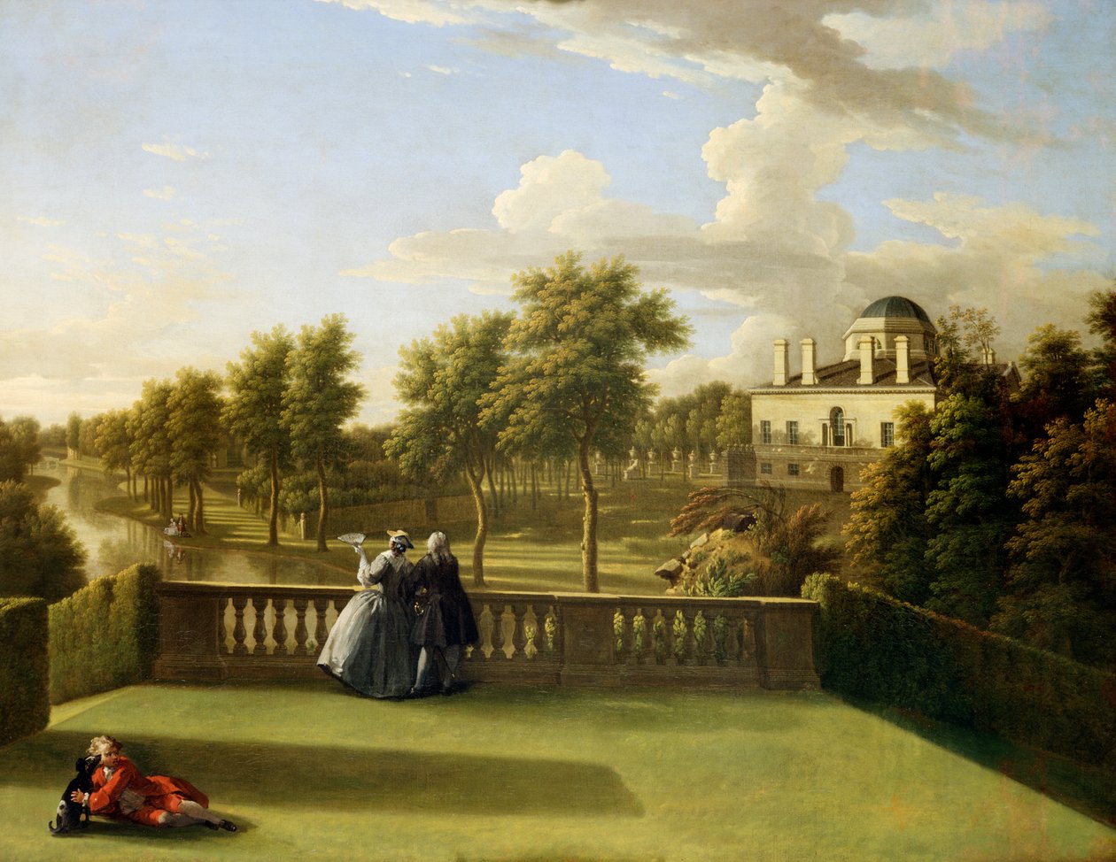 Kilátás a Cascade Terrace-ről, Chiswick (olaj, vászon) alkotó: George Lambert