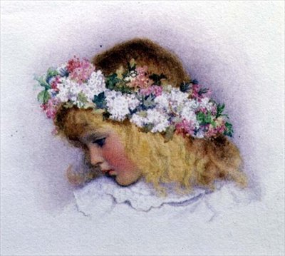 A május királynő (akvarell, papír) alkotó: George Lawrence Bulleid