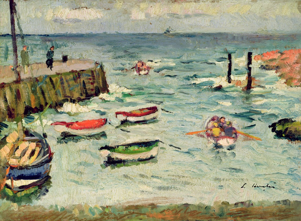 Nyári nap, Largo (olaj a panelen) alkotó: George Leslie Hunter
