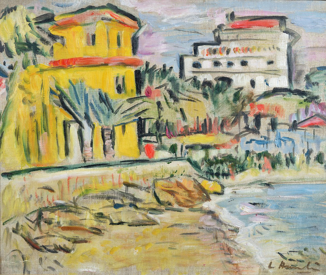 Mediterrán város alkotó: George Leslie Hunter