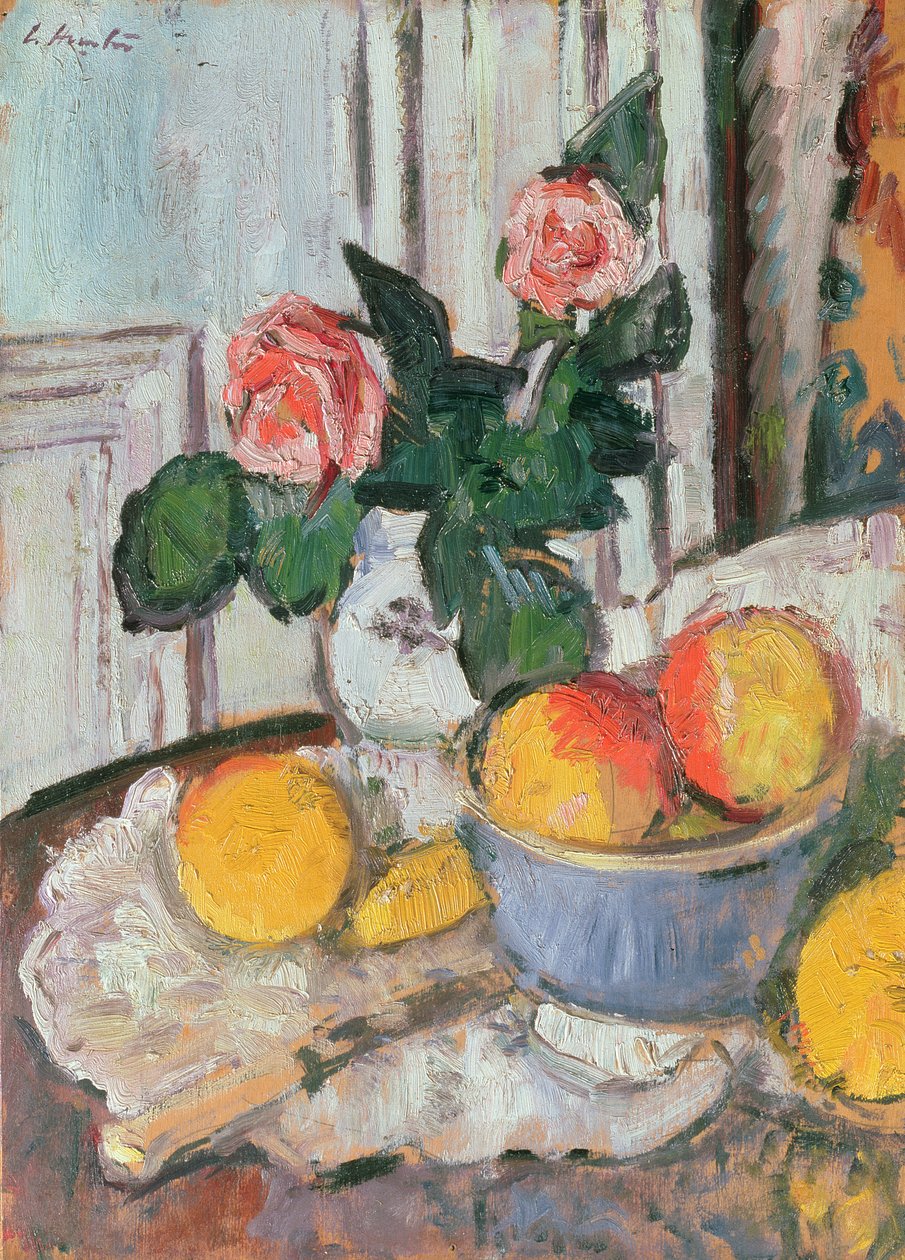 Rózsa és gyümölcs alkotó: George Leslie Hunter