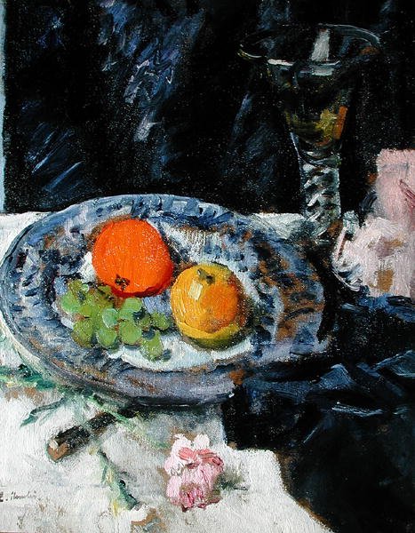 Csendélet gyümölccsel (olaj, vászon) alkotó: George Leslie Hunter