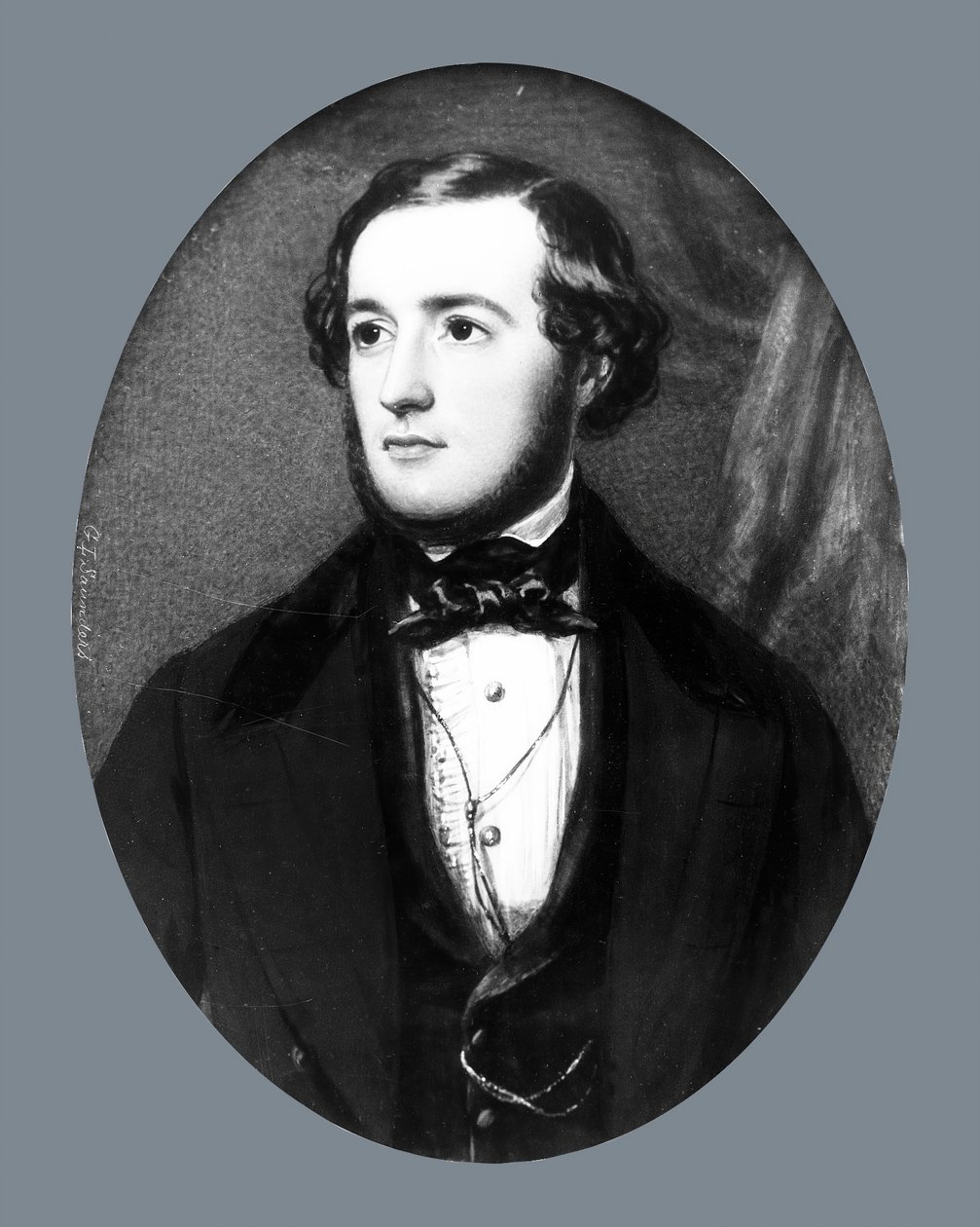 Egy úriember portréja, kb. 1845-1850. alkotó: George Lethbridge Saunders