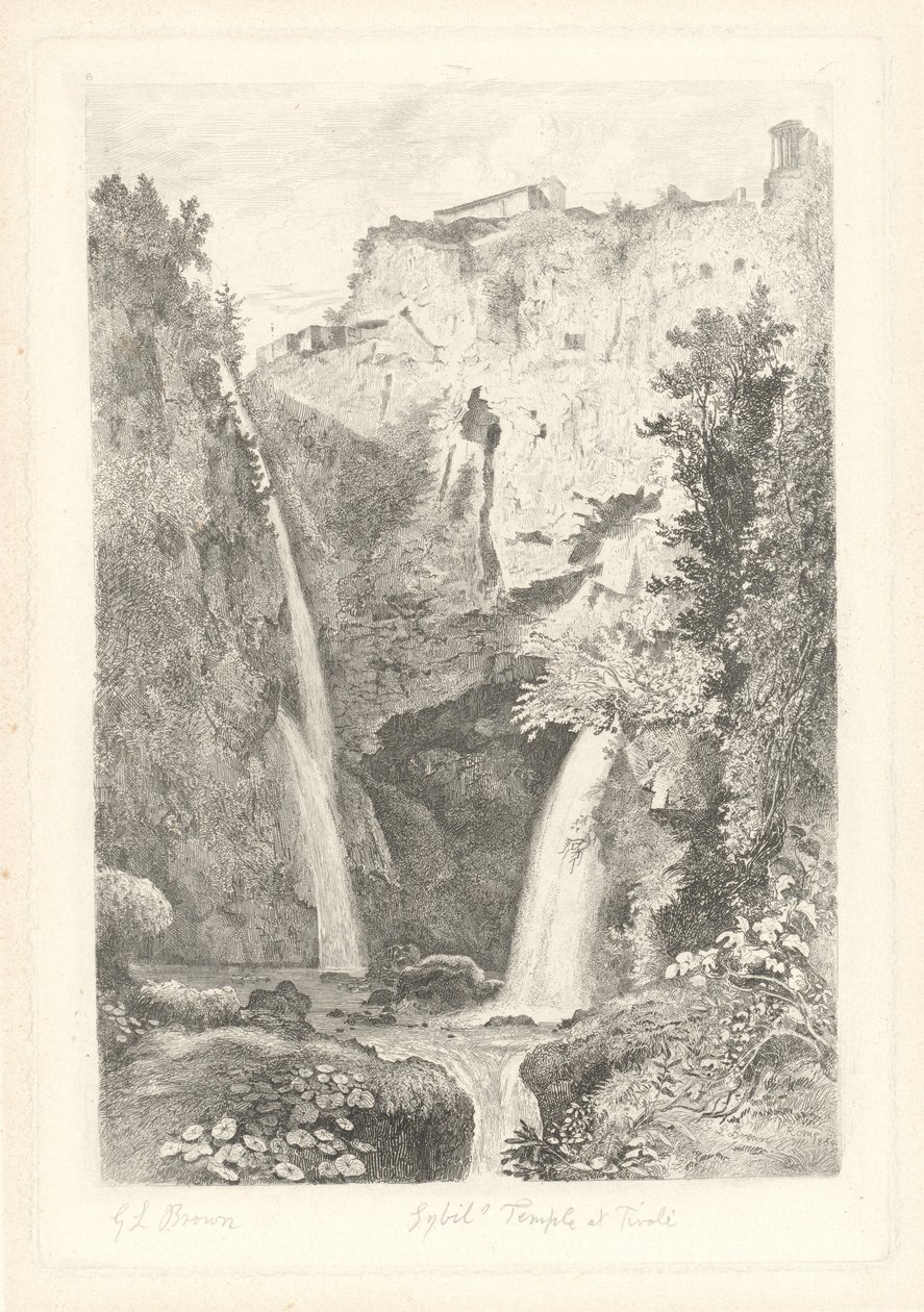 Cascades a Tivoliban alkotó: George Loring Brown