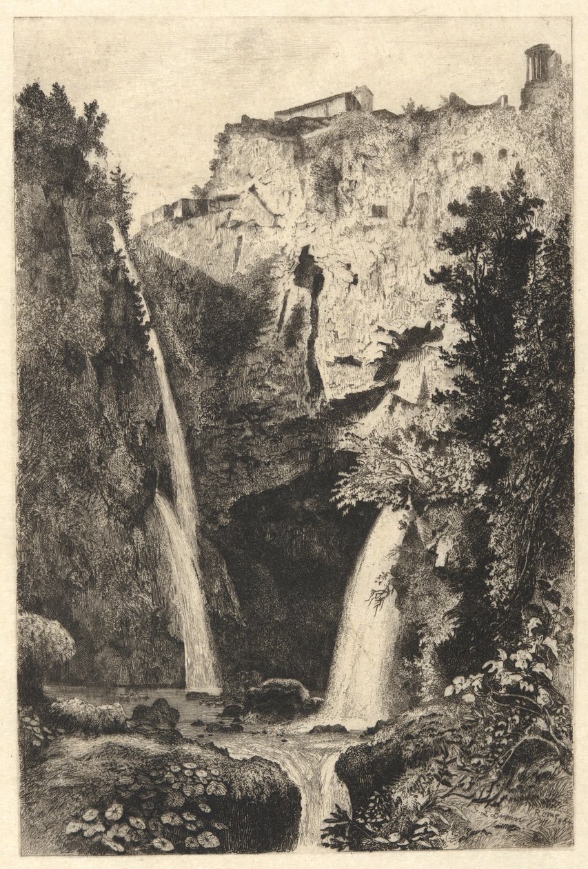 Tivoli vízesése alkotó: George Loring Brown