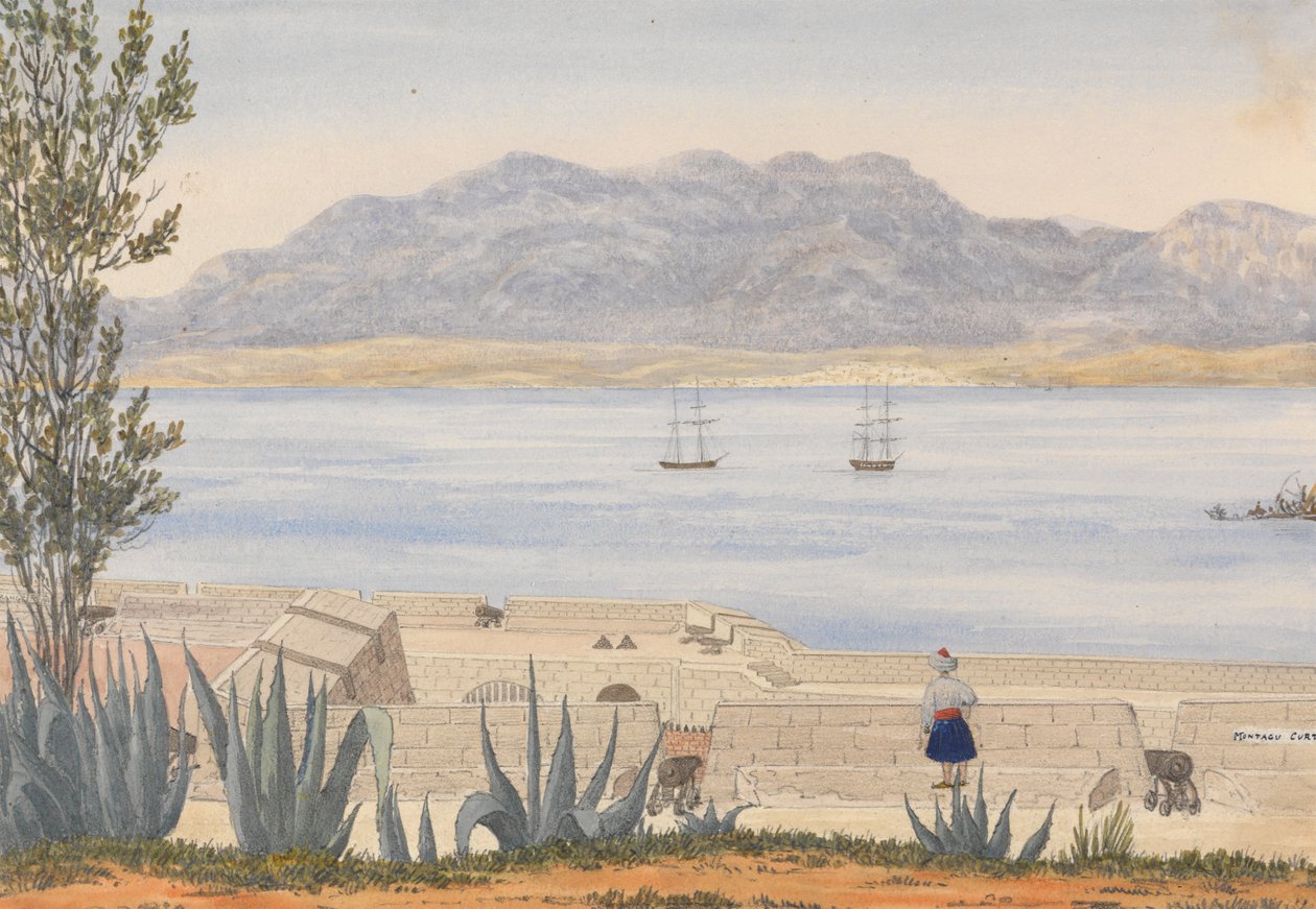 Algeciras Gibraltárból alkotó: George Lothian Hall
