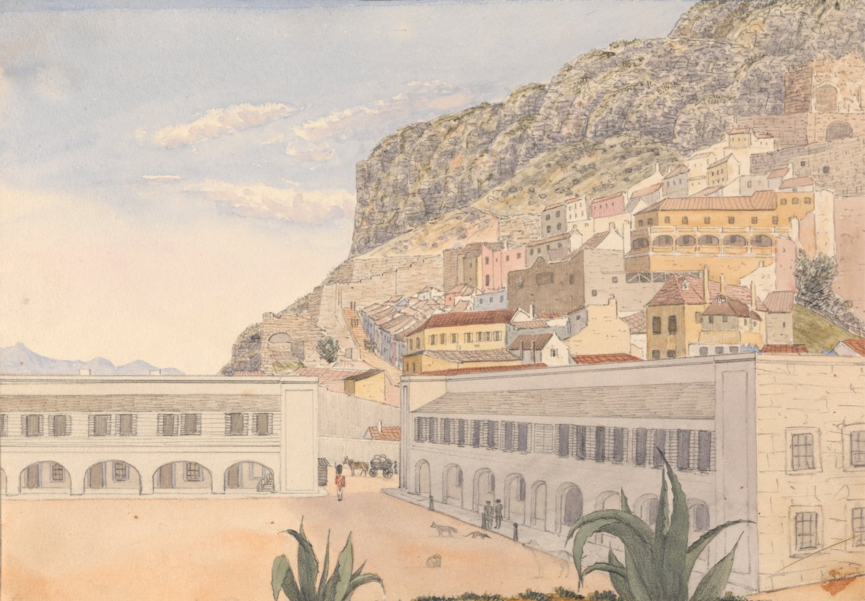 Tiszti negyed és kazamatalaktanya, Gibraltár alkotó: George Lothian Hall