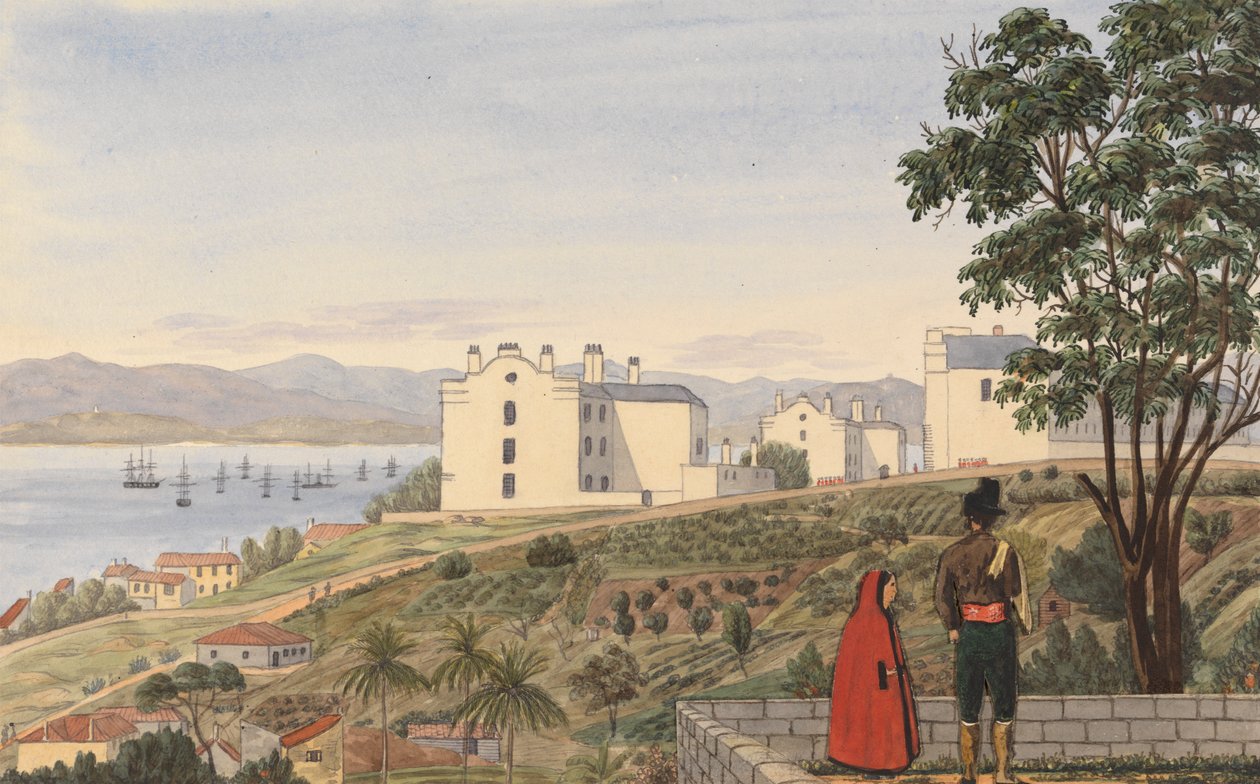 A déli laktanya, Gibraltár alkotó: George Lothian Hall