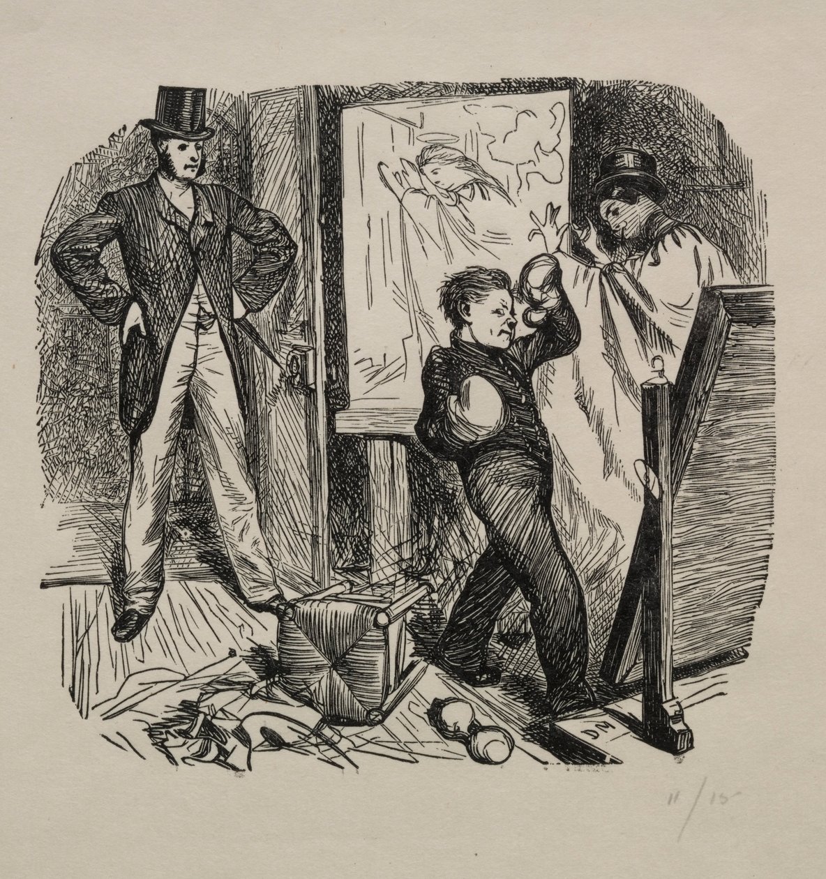 Egy Kettledrum Mayfairben, 1862. alkotó: George Louis Palmella Busson Du Maurier