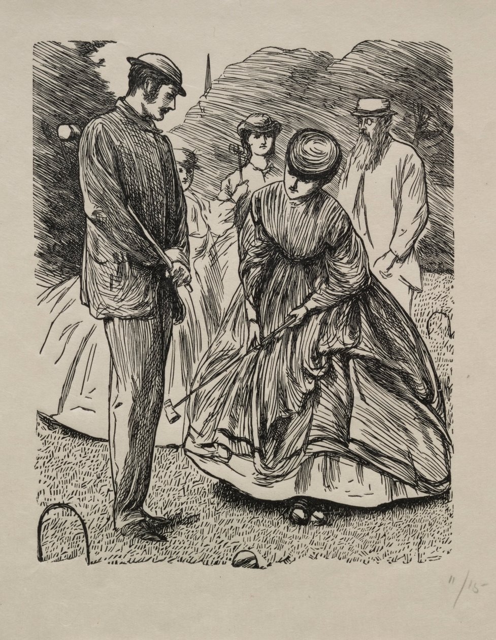 Hogyan ne játsszuk a játékot, 1865. alkotó: George Louis Palmella Busson Du Maurier