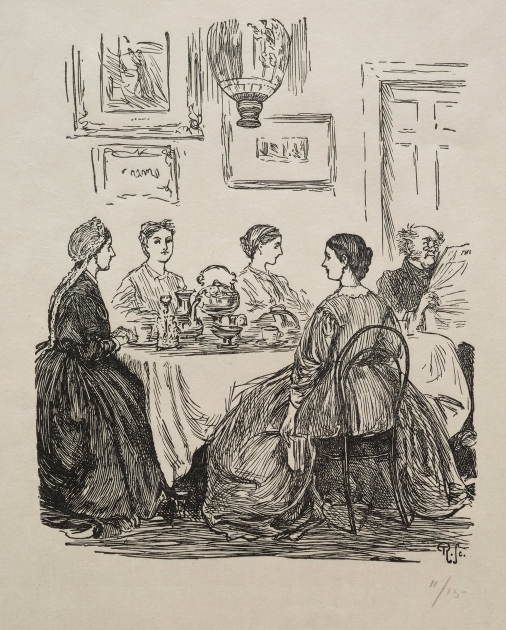 Az éves kérdés – Merre menjünk, 1865. alkotó: George Louis Palmella Busson Du Maurier