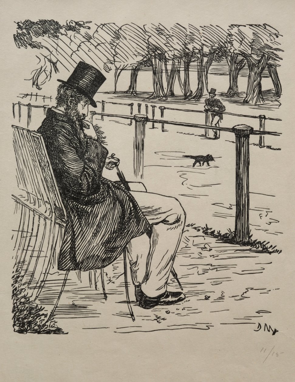 Az utolsó bárók, 1855. alkotó: George Louis Palmella Busson Du Maurier