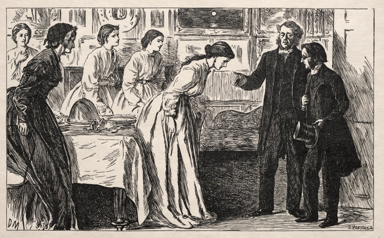Kurátort akart. Inkább megpróbáltatás M. Green tiszteletes számára, 1865. alkotó: George Louis Palmella Busson Du Maurier