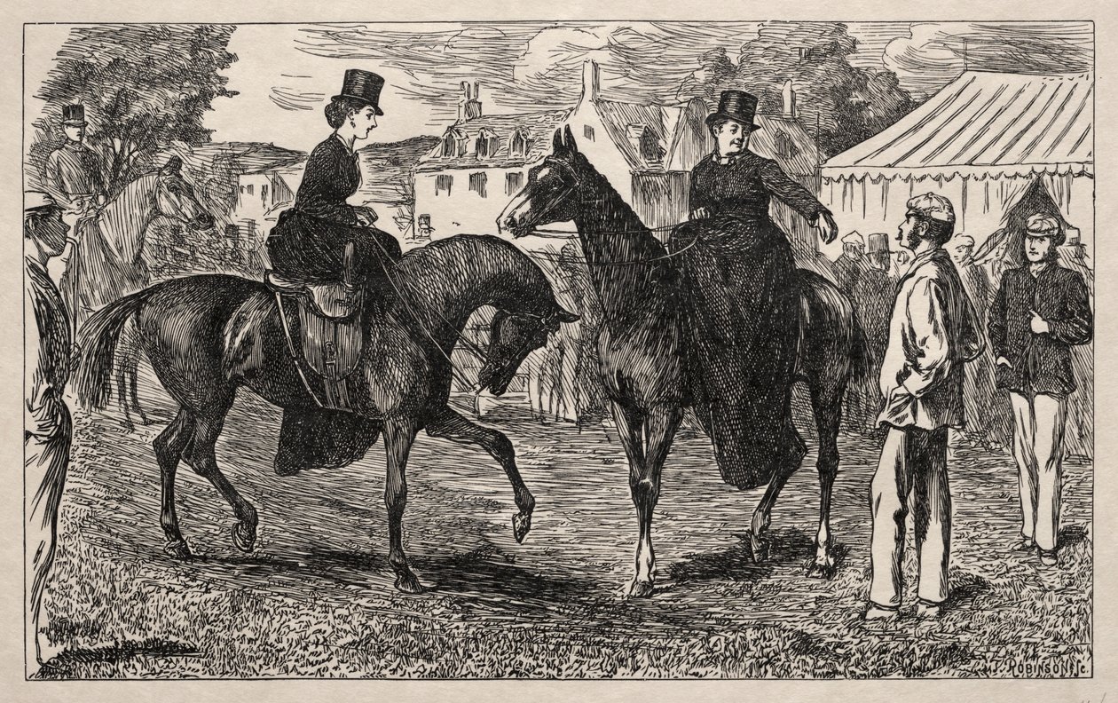 Miért veszítették el a Pifflerek visszatérő meccsüket, 1865. alkotó: George Louis Palmella Busson Du Maurier