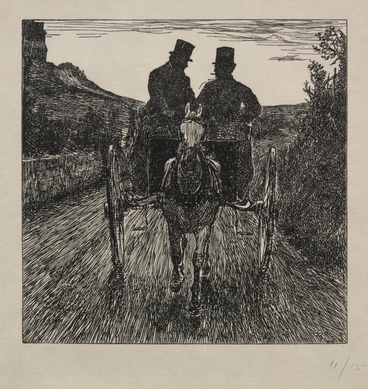 Miért veszítették el a Pifflerek visszatérő meccsüket, 1865. alkotó: George Louis Palmella Busson Du Maurier