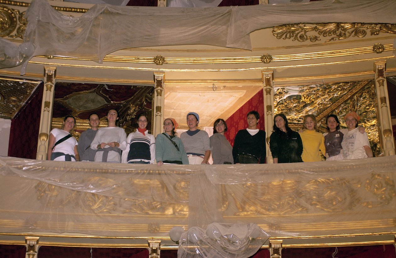 A milánói Teatro Alla Scala restaurálása 2004.11.10. (fotó) alkotó: Bartolome Esteban and studio Murillo