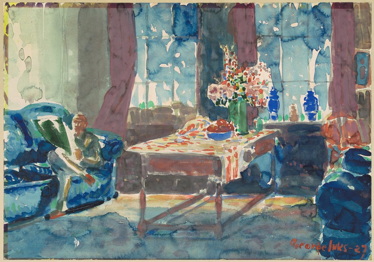 Önarckép: A New York-i lakásom belseje alkotó: George Luks