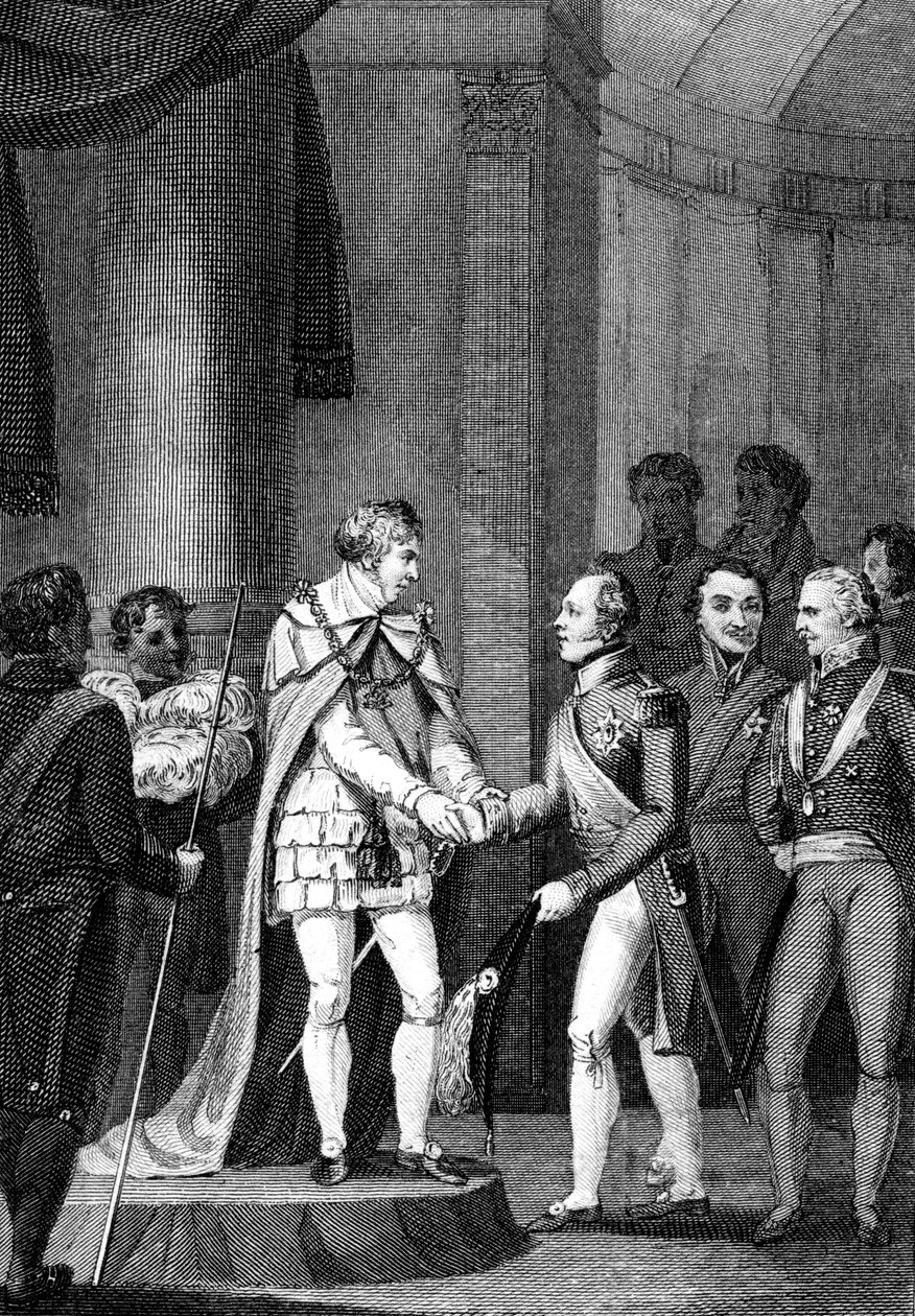 A jeles látogatók, 1815. alkotó: George M. Brighty