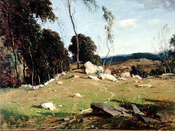 Fény és árnyék (olaj, vászon) alkotó: George M. Bruestle