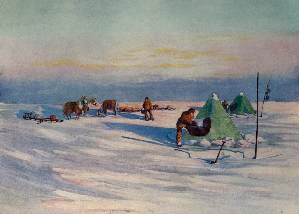 Egy csendes este a sorompón, c1908, 1909 alkotó: George Marston