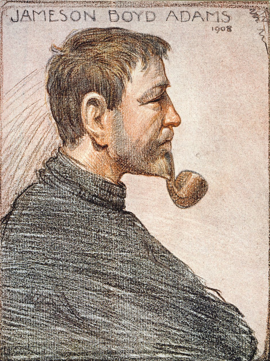Jameson Boyd Adams (1880-1962) portréja Sir Ernest Shackleton (1874-1922) „The Heart of the Antarktisz” című filmjéből, 1909 körül alkotó: George Marston