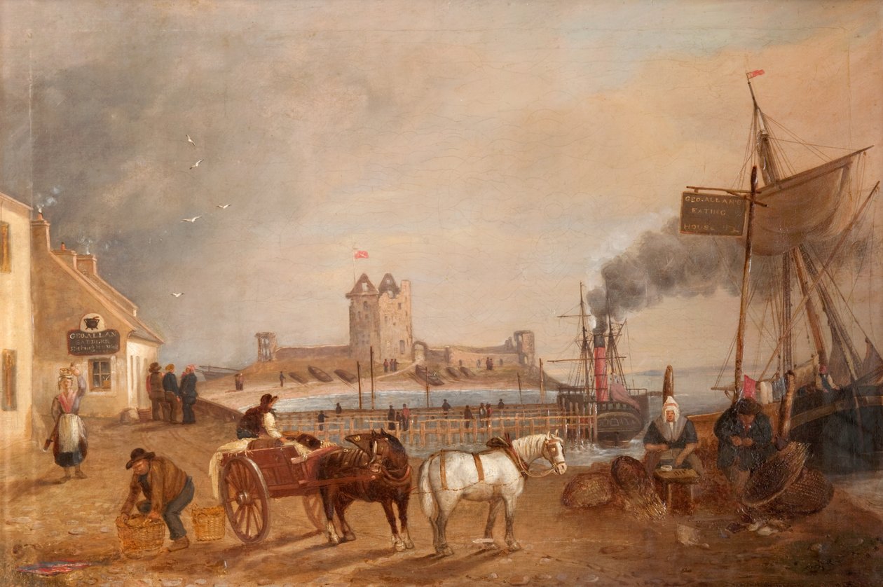 Old Jetty, Broughty Ferry [vagy „Baiting the Line”] alkotó: George McGillivray