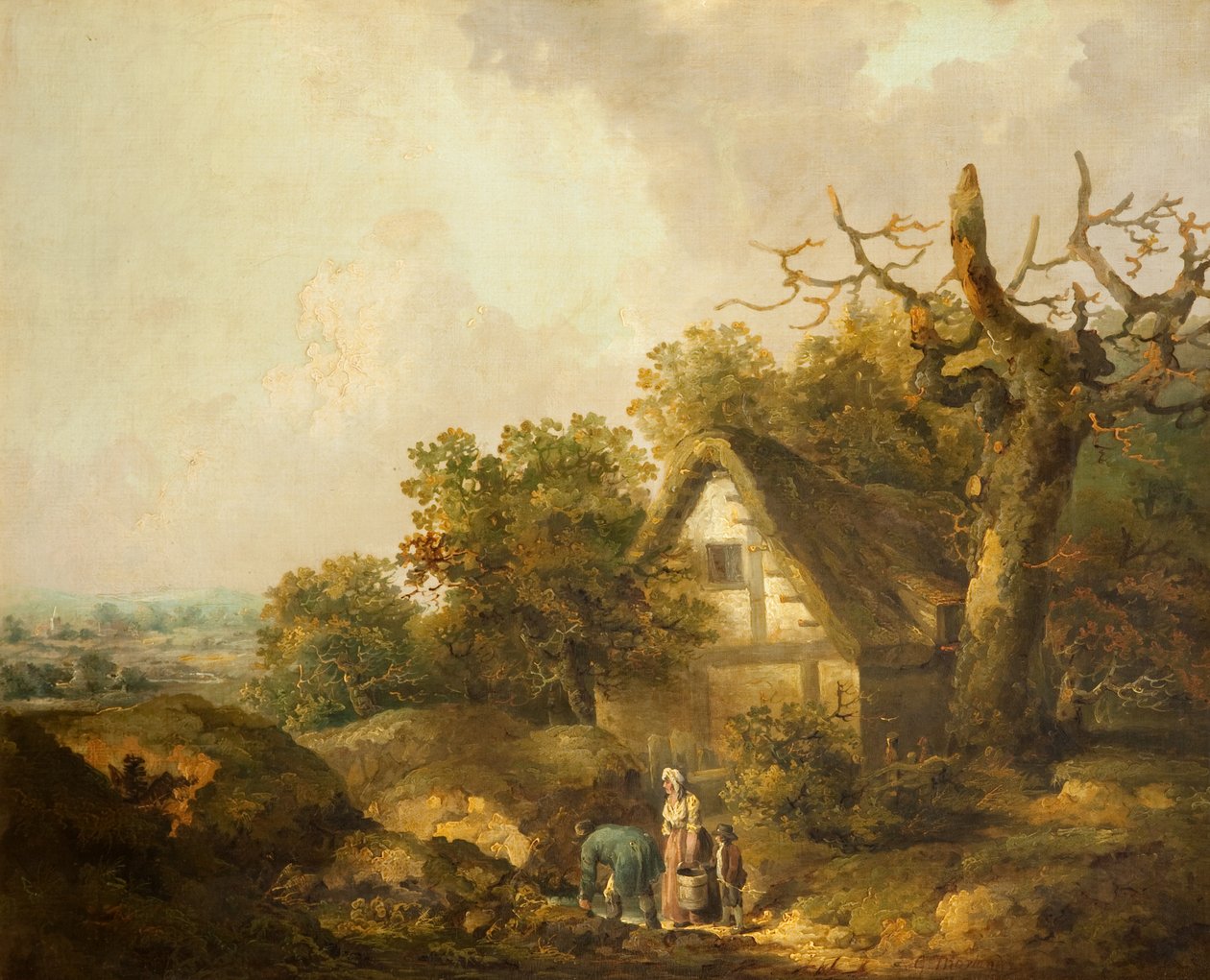 Rusztikus kunyhó alkotó: George Morland