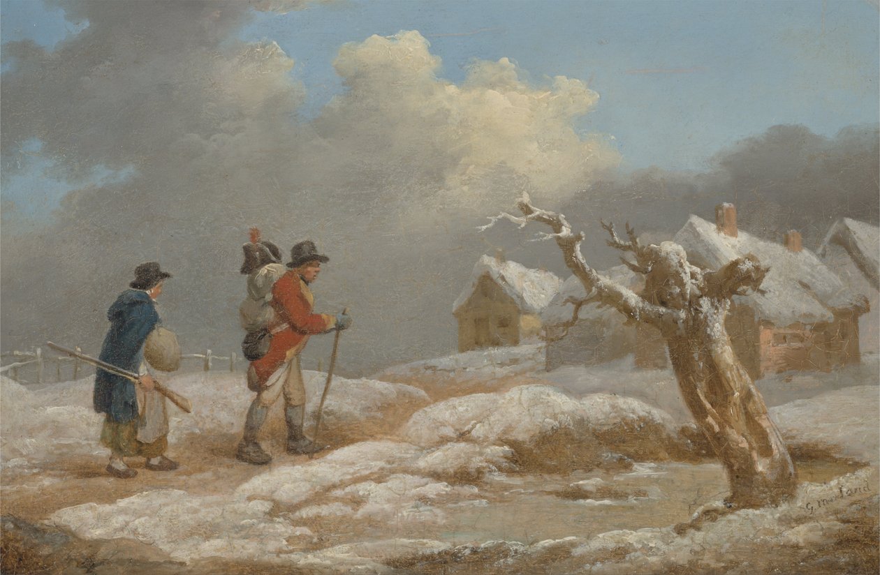 Egy katona visszatérése alkotó: George Morland