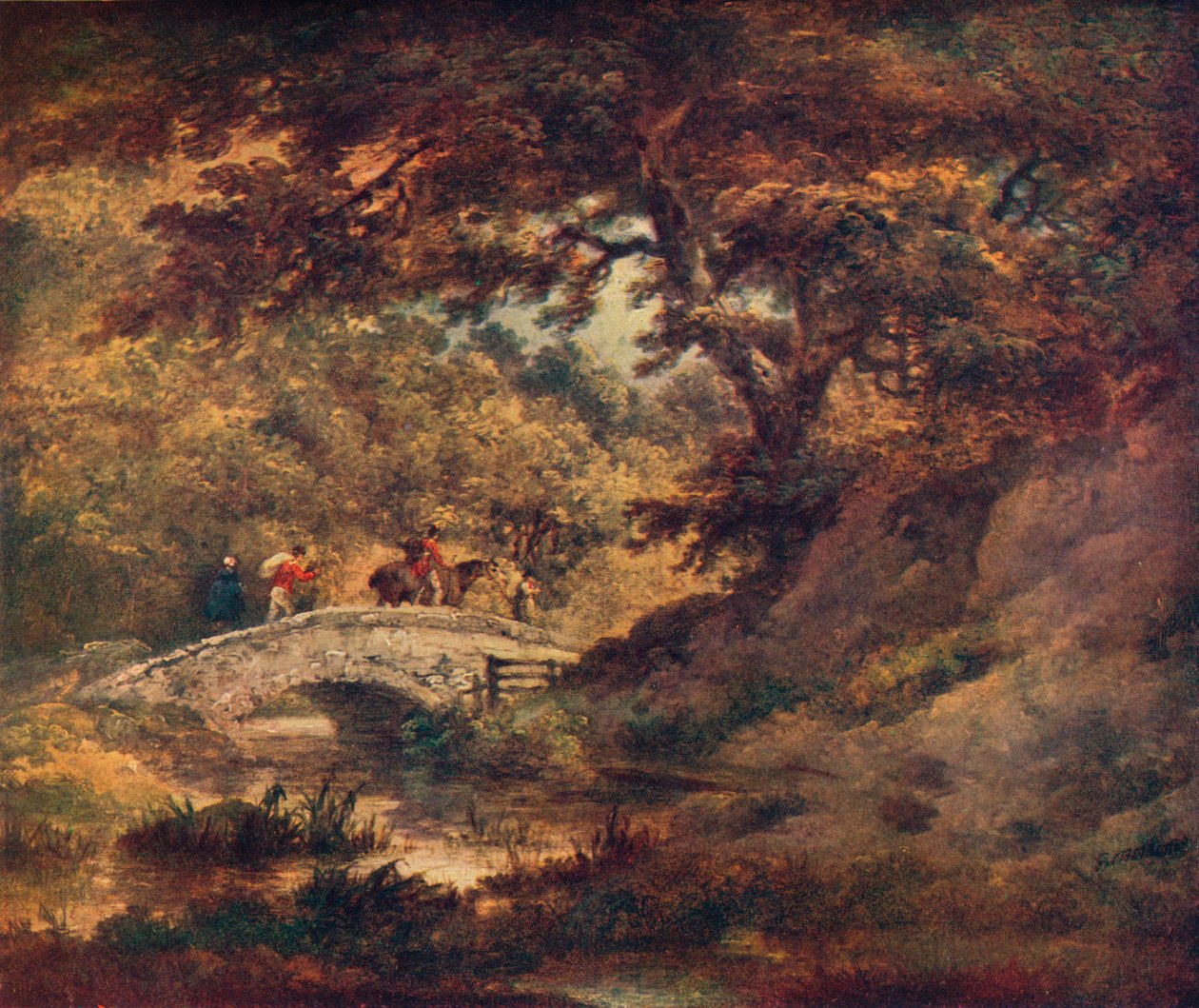 Egy erdei jelenet, 1795 alkotó: George Morland