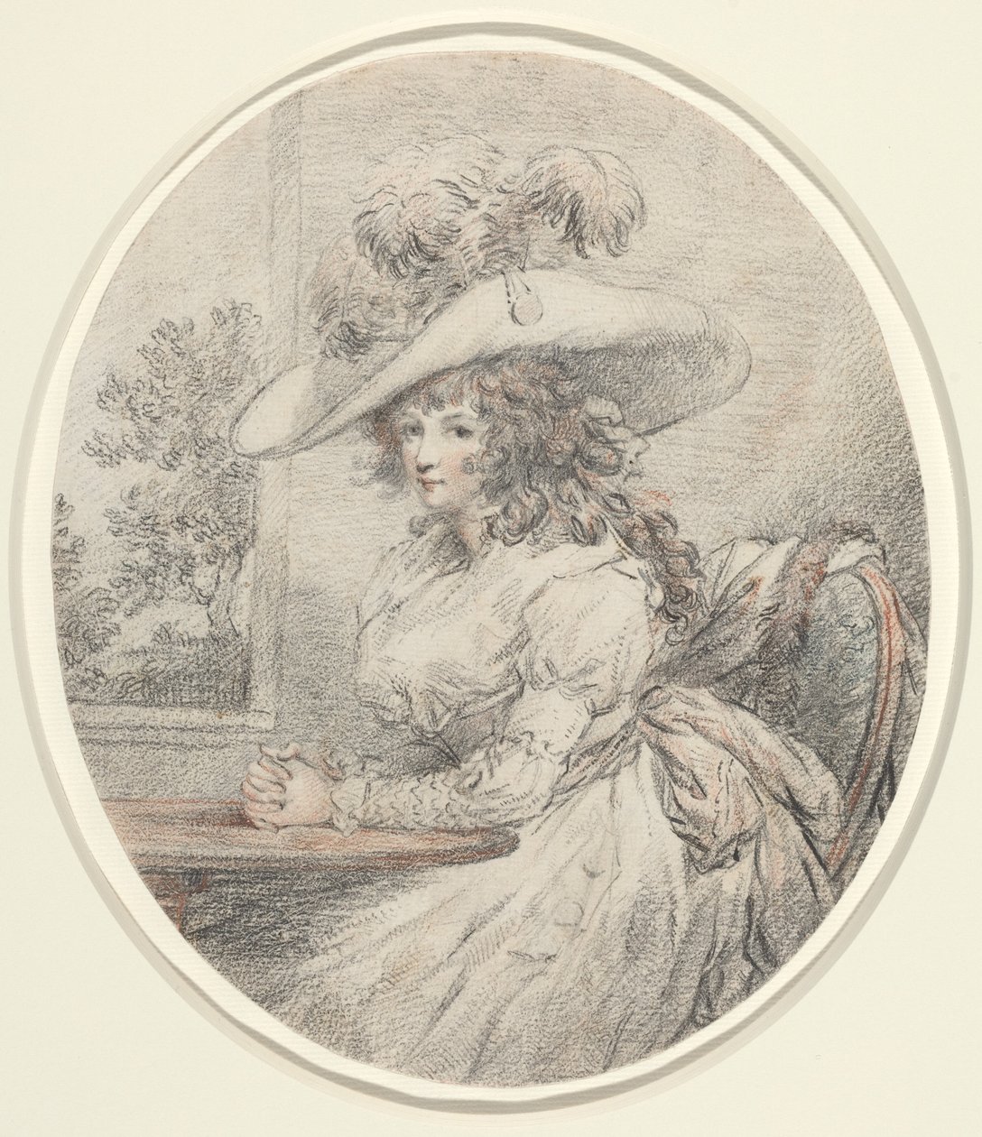 Anne Ward Morland, 1786 körül (grafit) alkotó: George Morland
