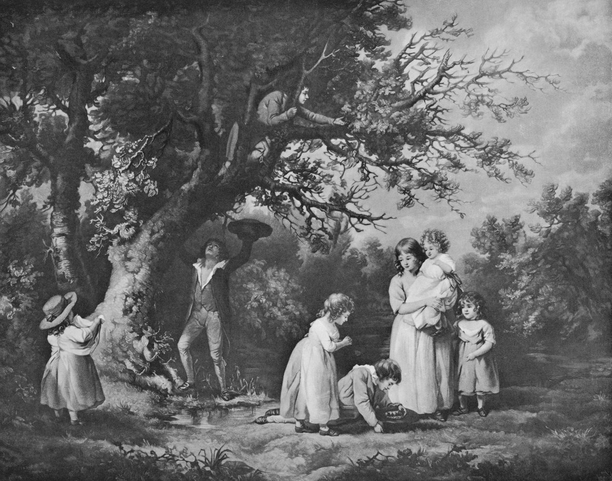 Gyermekek madárfészkelő, 1789, 1912 alkotó: George Morland