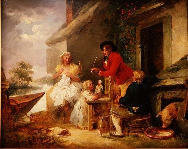 Víkendház ajtó alkotó: George Morland