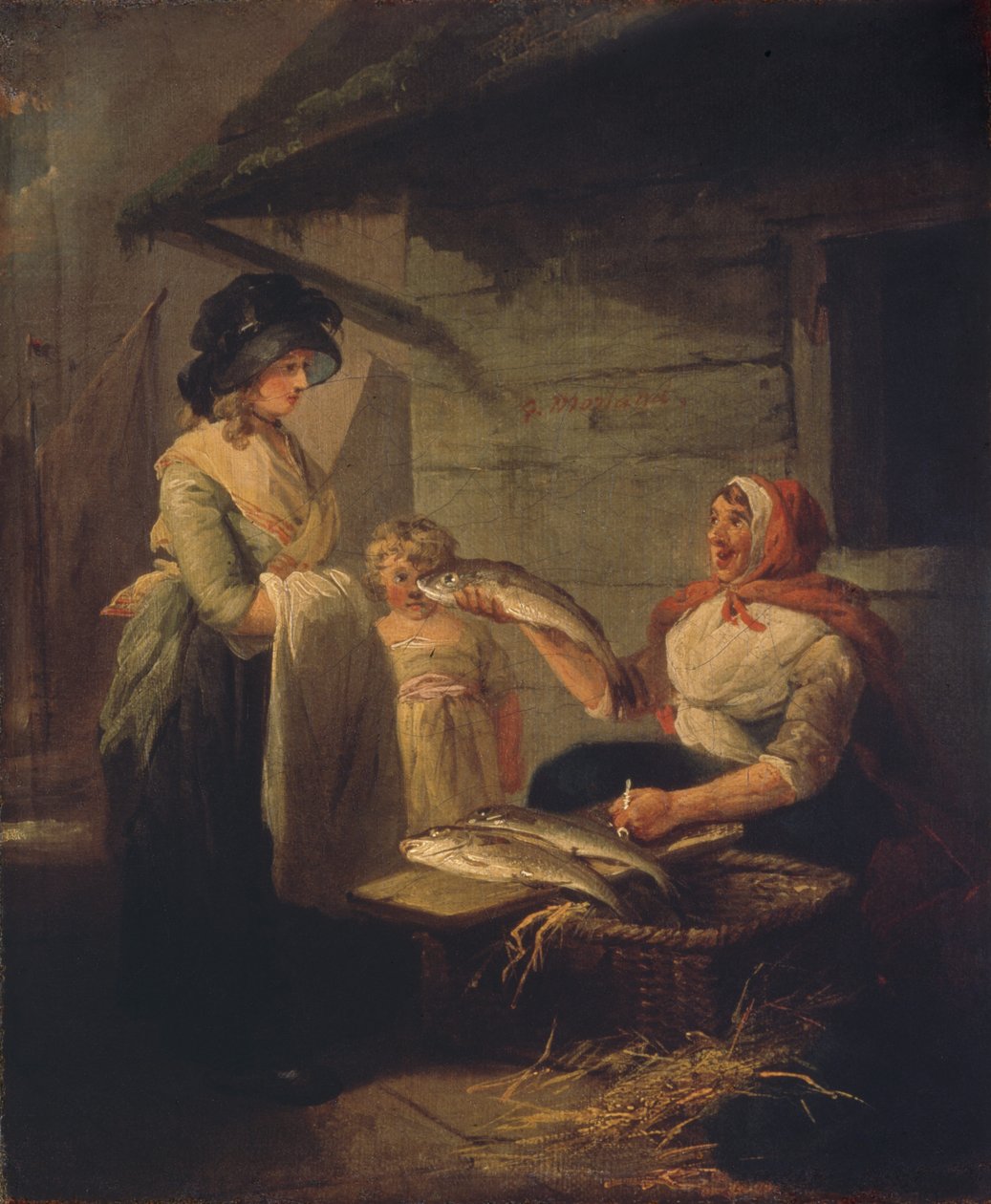 Fishwife, 1780-as évek vége. alkotó: George Morland