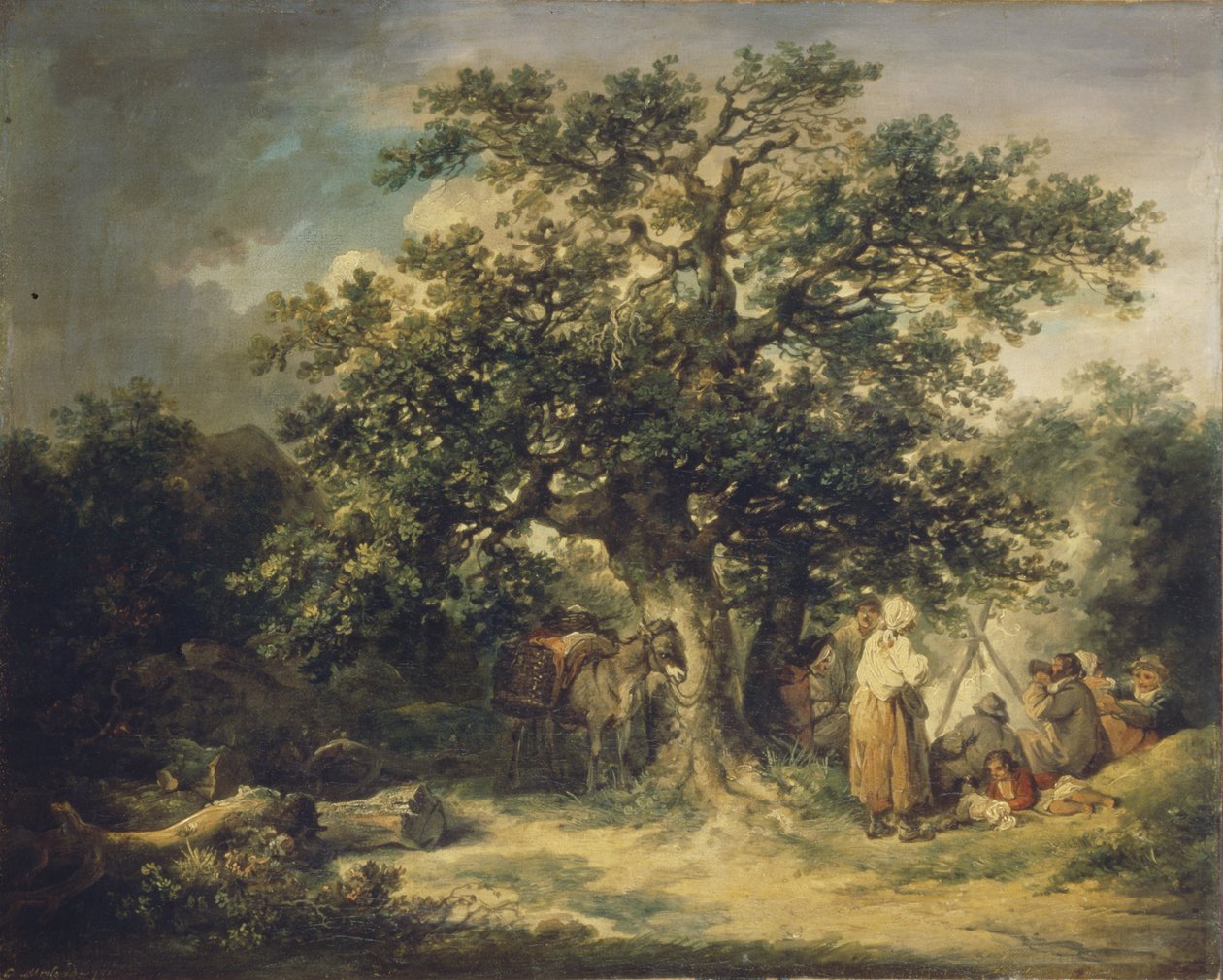 cigányok, c. 1800. alkotó: George Morland