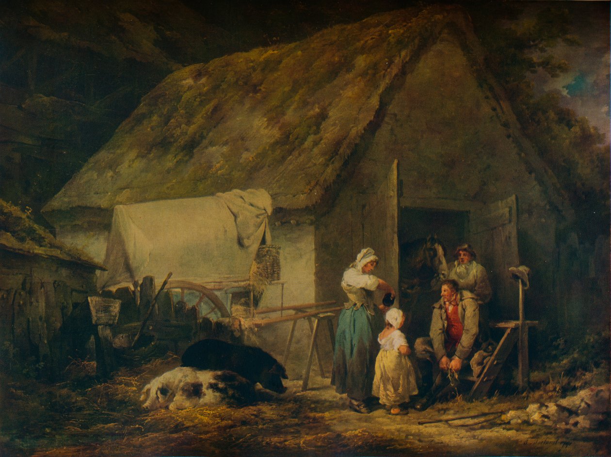 Reggel, Higglerek piacra készülnek, 1791 alkotó: George Morland