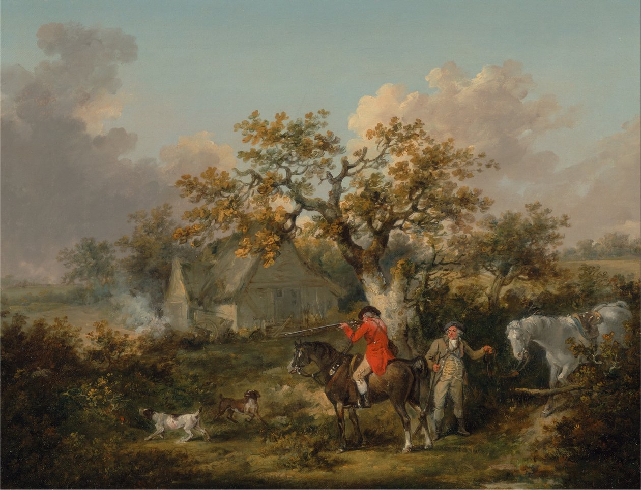 Vadászpárduc lövészet alkotó: George Morland