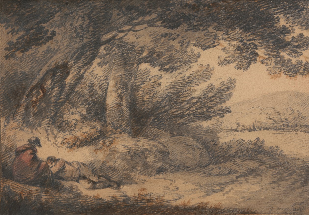 Parasztok pihennek alkotó: George Morland