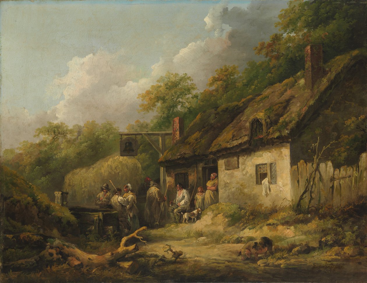 A Bell Inn, az 1780-as évek vége. alkotó: George Morland