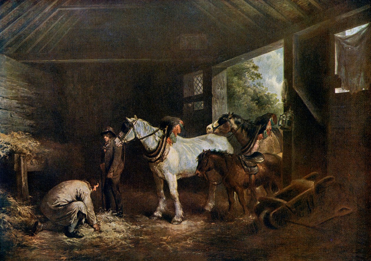 Az istálló belseje, 1791, 1912. alkotó: George Morland