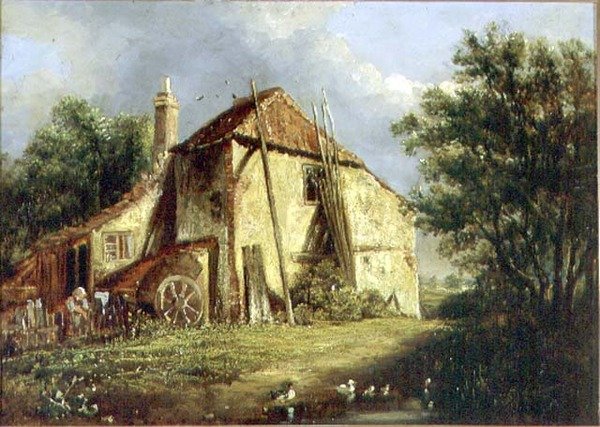 The Old Farm (olaj, vászon) alkotó: George Morland
