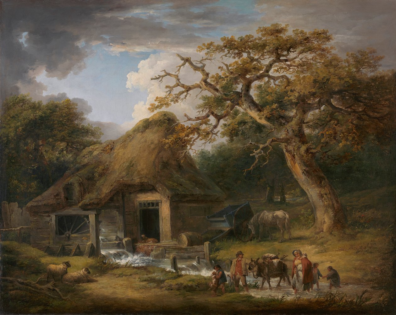 A régi vízimalom alkotó: George Morland