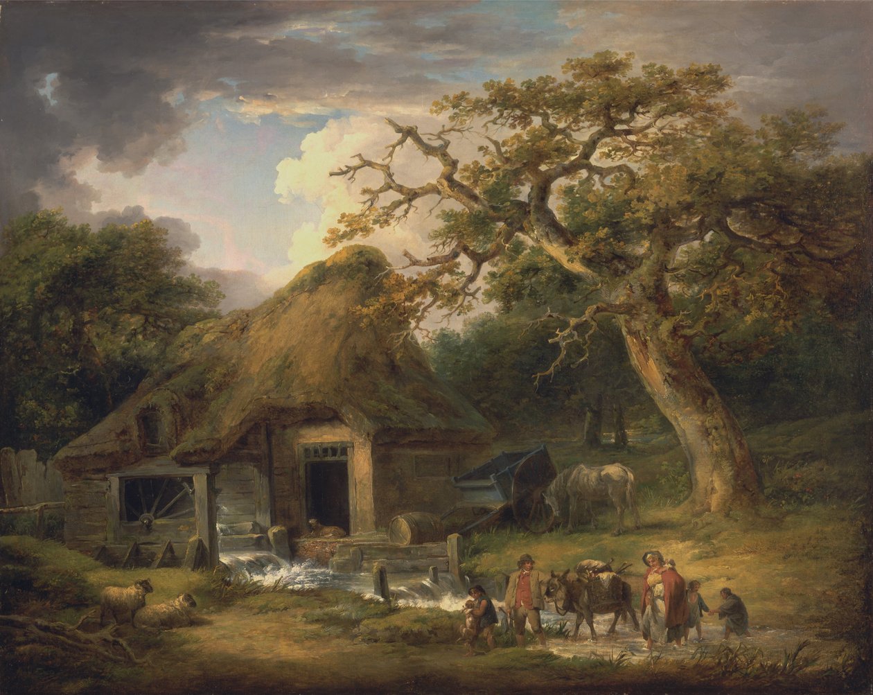 A régi vízimalom alkotó: George Morland
