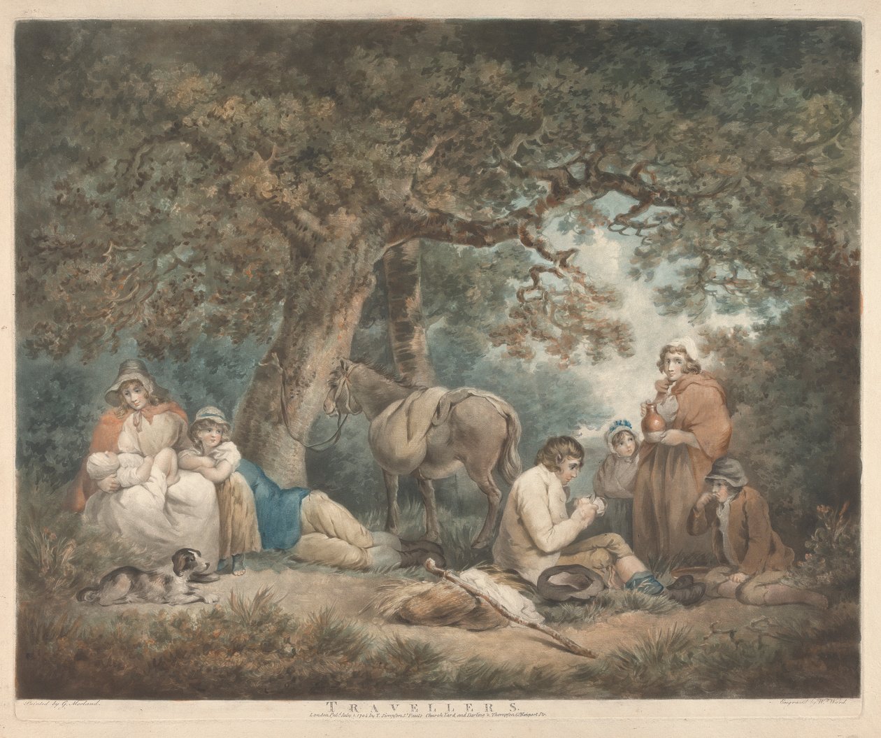 Utazók alkotó: George Morland