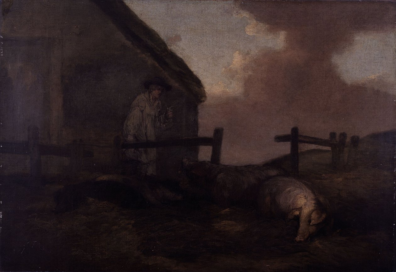 Disznópásztor alkotó: George Morland